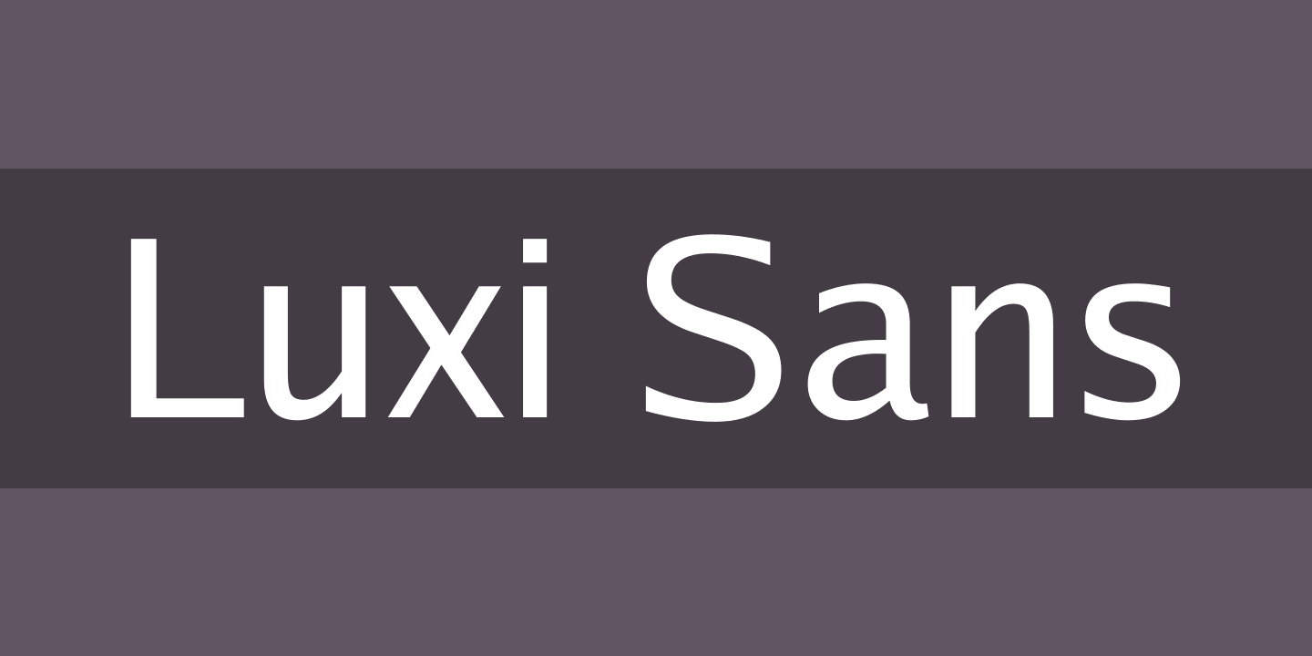 Beispiel einer Luxi Sans-Schriftart